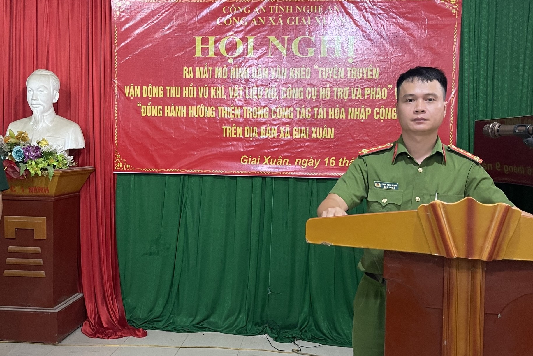 Công an xã Giai Xuân ra mắt 02 mô hình bảo đảm an ninh, trật tự