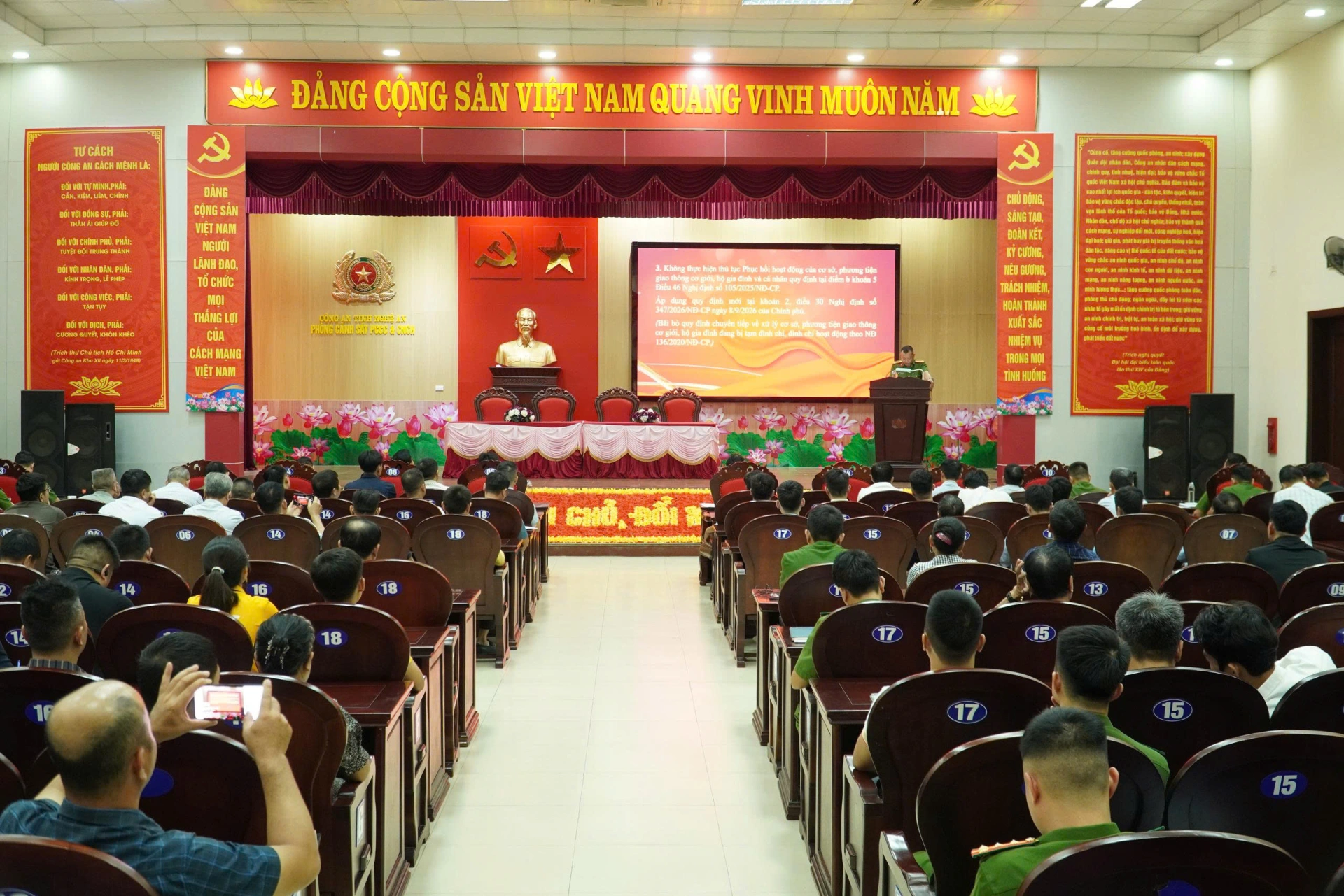 Công an tỉnh Nghệ An tọa đàm, tháo gỡ khó khăn trong triển khai chính sách mới về PCCC và CNCH
