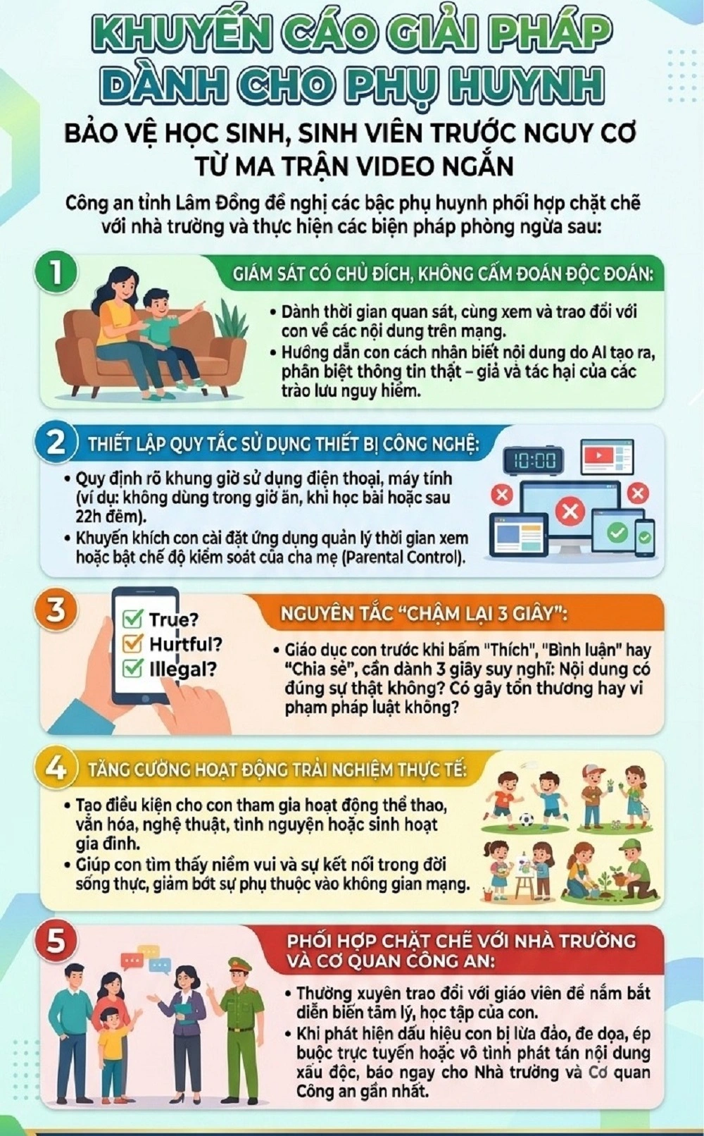 Hệ lụy nguy hiểm của “ma trận video ngắn” và giải pháp phòng tránh cho trẻ em, học sinh, sinh viên