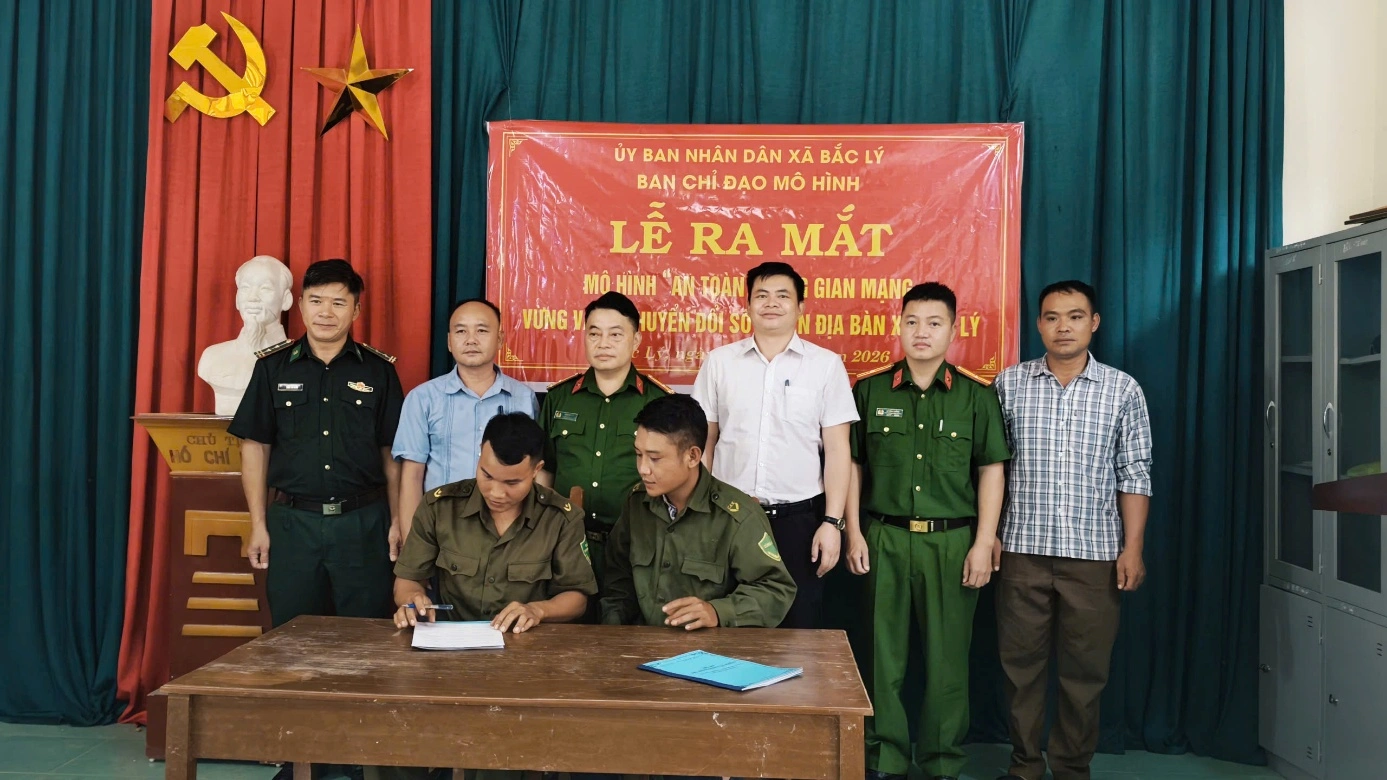 Công an xã Bắc Lý ra mắt mô hình “An toàn không gian mạng – vững vàng chuyển đổi số”