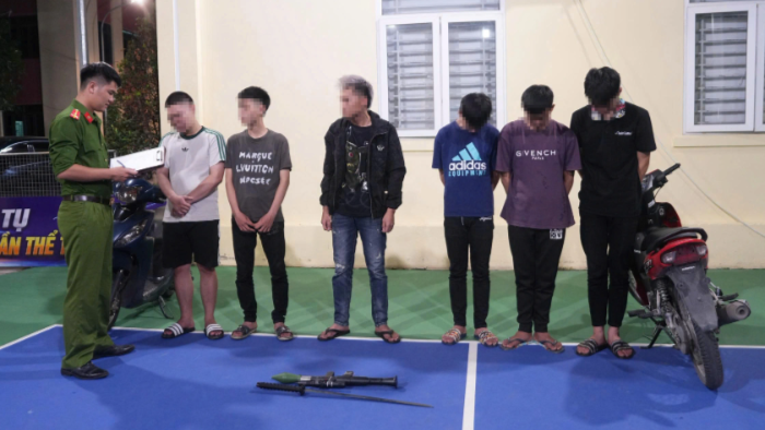 Công an phường Trường Vinh, tỉnh Nghệ An kịp thời ngăn chặn nhóm thanh, thiếu niên mang hung khí gây rối