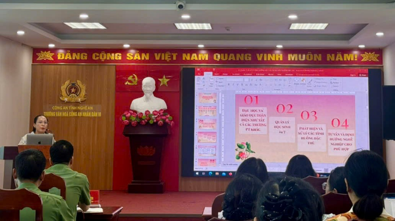 Trường Văn hóa Công an nhân dân VI: Tập huấn nâng cao năng lực sư phạm và quản lý học sinh
