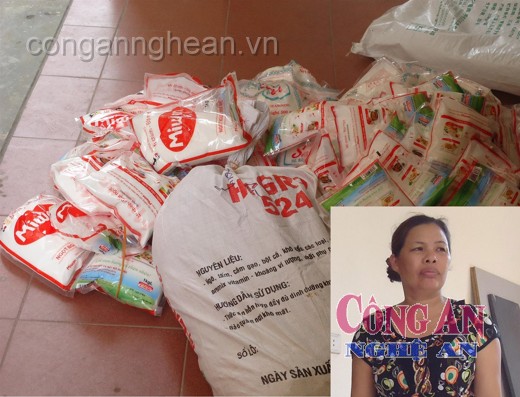 Lò sản xuất mì chính, bột giặt giả
