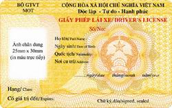 Cấp, đổi giấy phép lái xe theo mẫu mới từ 7/2012