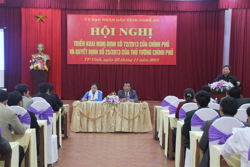 Hội nghị triển khai Nghị định số 72/2013 của Chính phủ