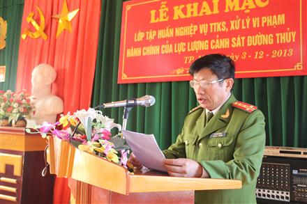 Tập huấn nghiệp vụ Cảnh sát Đường thủy