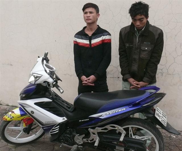 Bắt 2 đối tượng gây ra19 vụ cướp giật tài sản