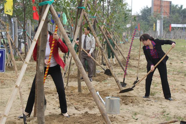 Trồng mỗi cây xanh là một hành động thiết thực bảo vệ môi trường
