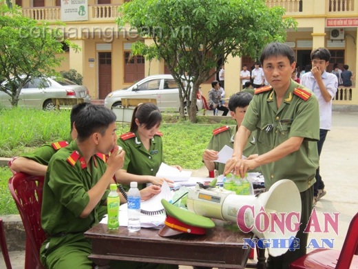 Công an Nghệ An triển khai công tác tuyển sinh