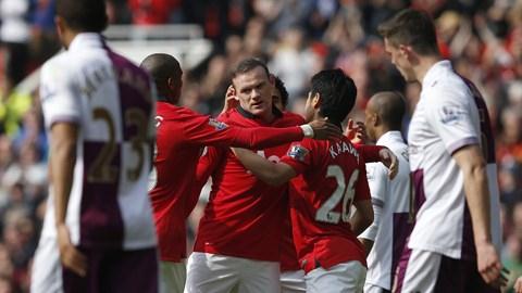 M.U 4-1 Aston Villa: Rooney lập công