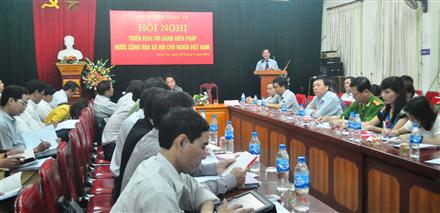 Hội nghị trực tuyến triển khai thi hành Hiến pháp 2013