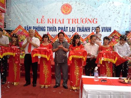 Khai trương Văn phòng Thừa phát lại đầu tiên tại tỉnh Nghệ An