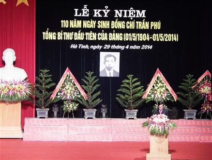 Kỷ niệm 110 năm Ngày sinh Tổng Bí thư Trần Phú