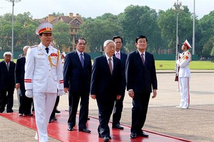 Lãnh đạo Đảng, Nhà nước viếng Chủ tịch Hồ Chí Minh