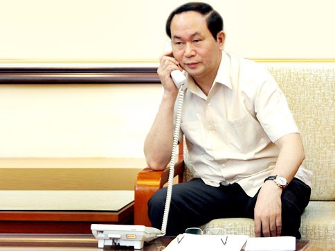 Bộ trưởng Trần Đại Quang điện đàm với Bộ trưởng Bộ Công an Trung Quốc