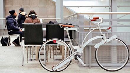 Xe đạp không nan hoa, gập nhỏ như chiếc ô