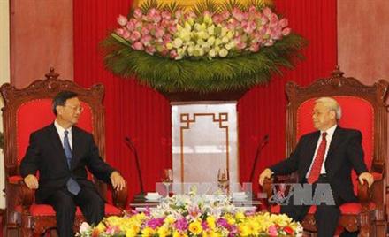 Tổng Bí thư Nguyễn Phú Trọng tiếp Ủy viên Quốc vụ TQ Dương Khiết Trì