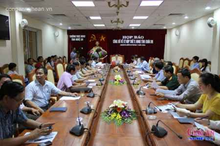 Nghệ An: Họp báo về kỳ họp thứ 11, HĐND tỉnh khóa 16