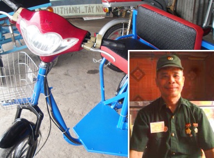 Người thương binh và những chiếc xe ba bánh tự chế