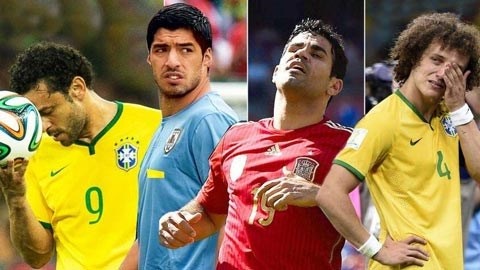 Đội hình gây thất vọng nhất World Cup 2014