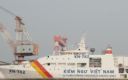 Kiểm ngư tiếp nhận KN-782, con tàu hiện đại nhất Việt Nam