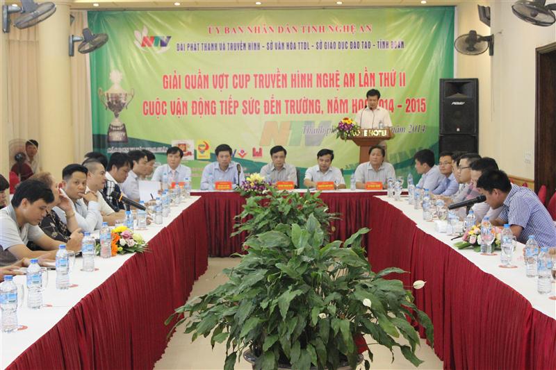 Họp báo giải quần vợt Cup Truyền hình Nghệ An lần thứ 2