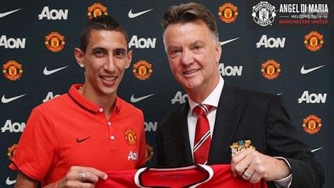 Di Maria gia nhập M.U với mức giá kỷ lục
