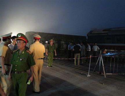 Tai nạn giao thông đường sắt nghiêm trọng ở huyện Vụ Bản