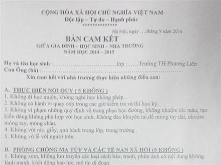 Giật mình với 'lệnh' cấm học sinh lớp 1… đua xe trái phép