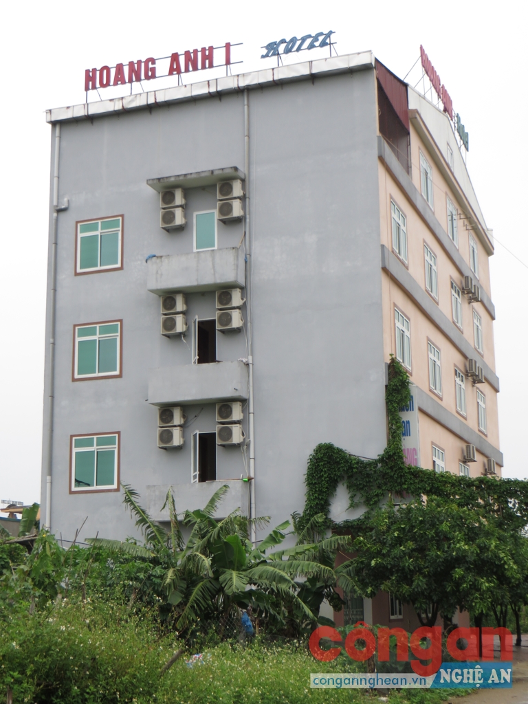 Khách sạn Hoàng Anh 1, nơi phát hiện chau Tú bị nhốt và xâm hại dã man