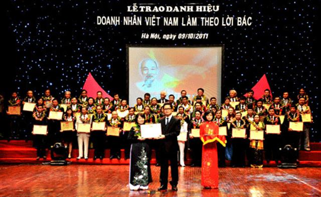 Dừng tổ chức giải thưởng 'Doanh nhân Việt Nam làm theo lời Bác'