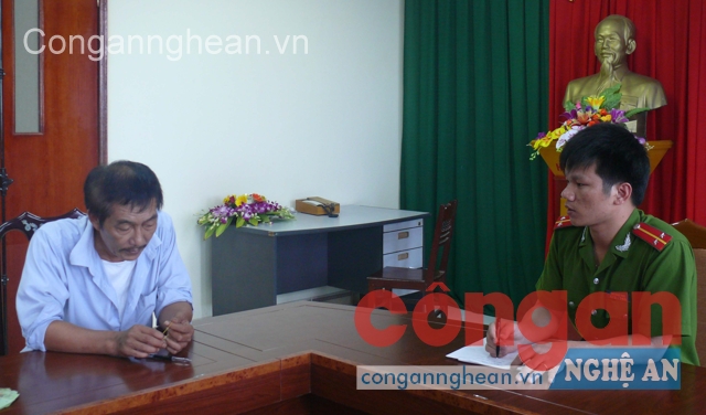 Đối tượng Nguyễn Thế Hùng tại cơ quan điều tra