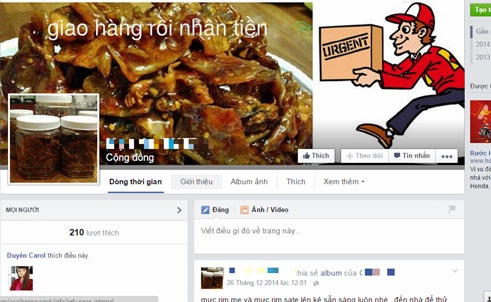 Coi chừng thực phẩm online