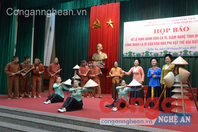 Họp báo về Lễ vinh danh dân ca Ví, Giặm Nghệ Tĩnh