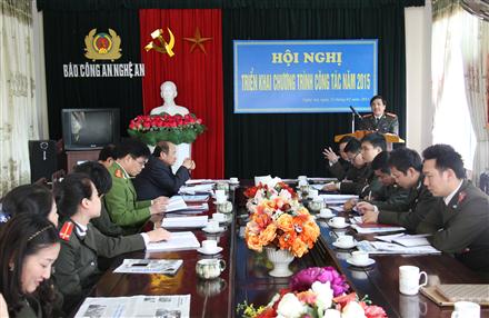 Báo Công an Nghệ An triển khai chương trình công tác năm 2015