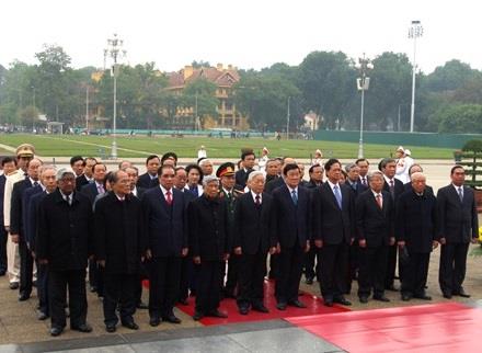 Lãnh đạo Đảng, Nhà nước viếng Chủ tịch Hồ Chí Minh