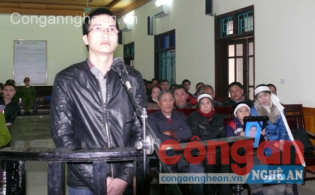 Bị cáo Hoàng Hải Hậu tại phiên tòa