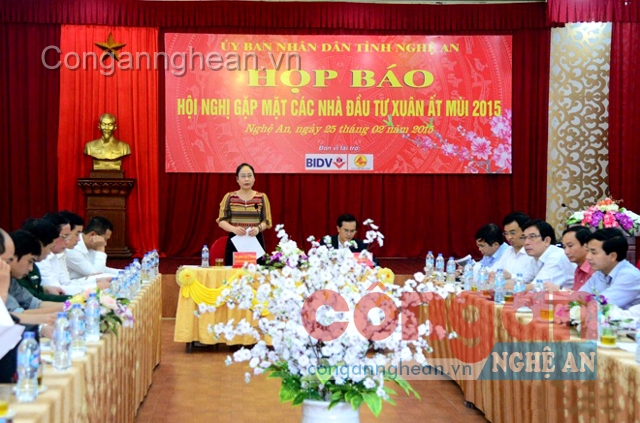 Họp báo về Hội nghị gặp mặt các nhà đầu tư