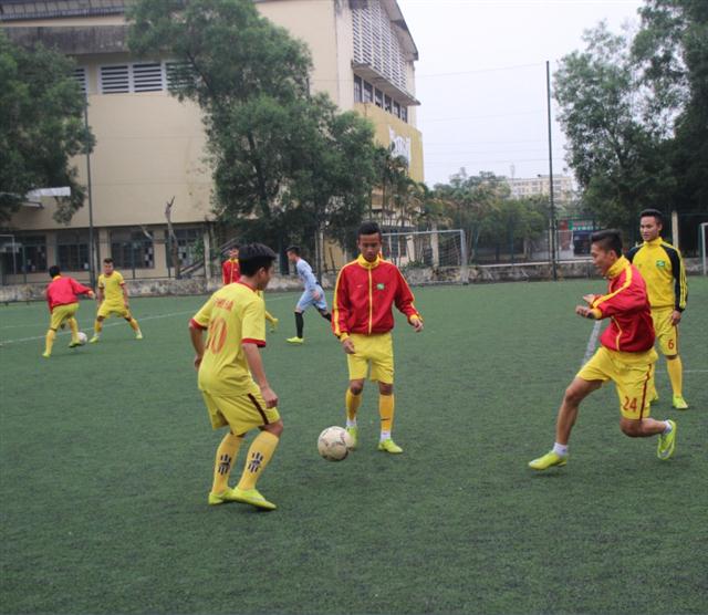 Các cầu thủ U19 SLNA