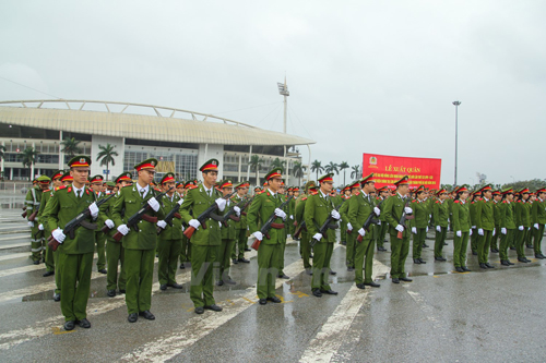 Các học viên Học viện An ninh nhân dân cũng được huy động tăng cường để đảm bảo cho IPU.