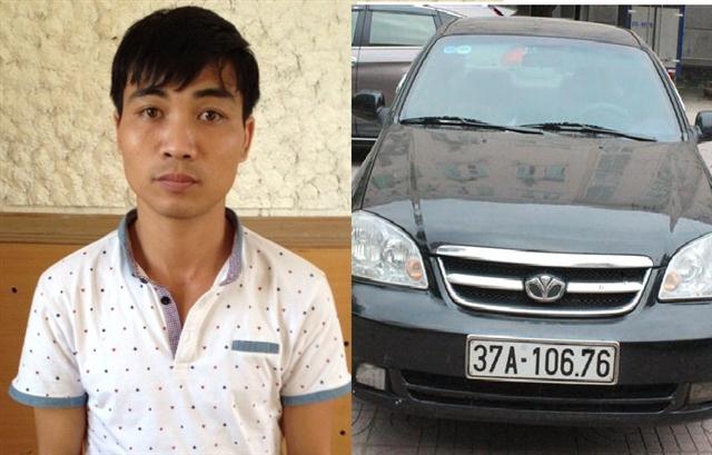 Đối tượng trộm ôtô sa lưới sau 10 ngày gây án