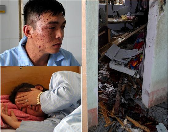 Ôm mìn tự sát tại nhà riêng, 6 người thương vong