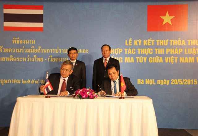Việt Nam hợp tác đấu tranh phòng, chống ma túy với Thái Lan