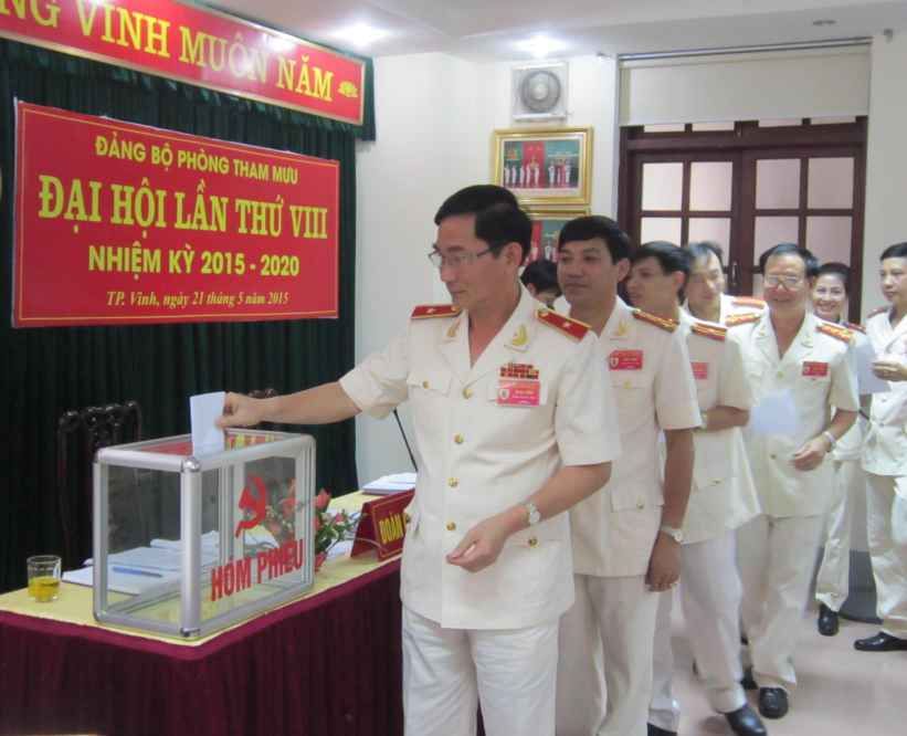 Đại hội Đảng bộ Phòng Tham mưu nhiệm kỳ 2015-2020