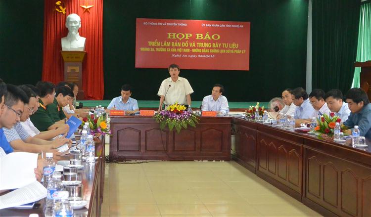 Họp báo triển lãm bản đồ và trưng bày tư liệu Hoàng Sa, Trường Sa