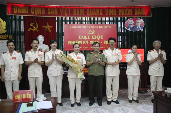 Đại hội Đảng bộ Phòng Hồ sơ Công an tỉnh