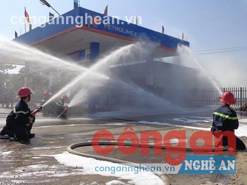 Diễn tập phương án PCCC tại Đô Lương
