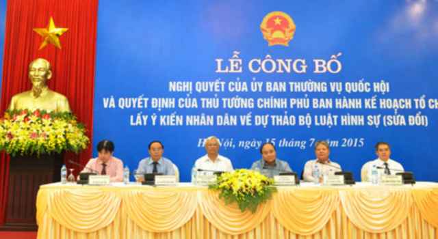 Phát huy quyền làm chủ, huy động trí tuệ của nhân dân góp ý vào dự thảo Bộ luật Hình sự (sửa đổi)