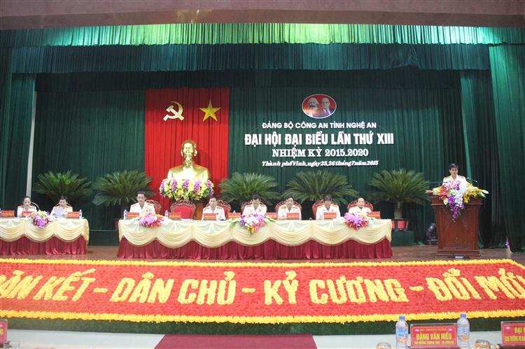 Đại hội Đảng bộ Công an tỉnh Nghệ An lần thứ XIII