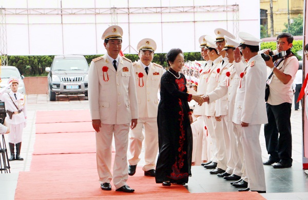 Phó Chủ tịch nước Nguyễn Thị Doan, Phó Chủ tịch Thứ nhất Hội đồng Thi đua - Khen thưởng Trung ương tham dự Đại hội.
